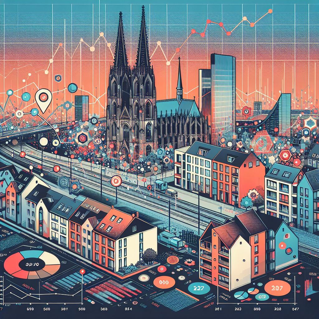 Entwicklung des Mietspiegels in Köln in den letzten Jahren.